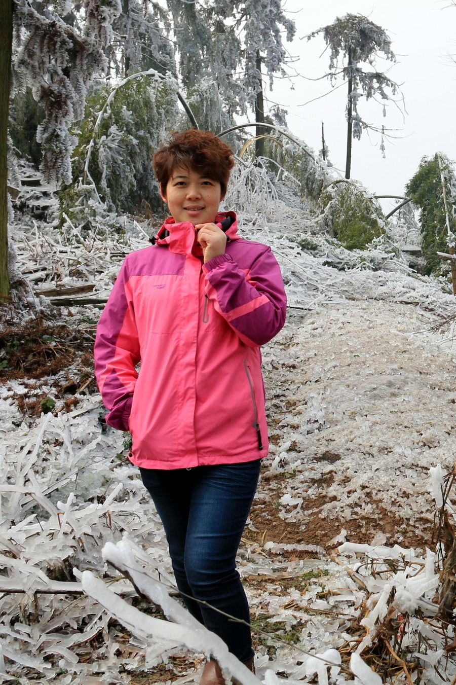 益阳桃江浮邱山冰雪