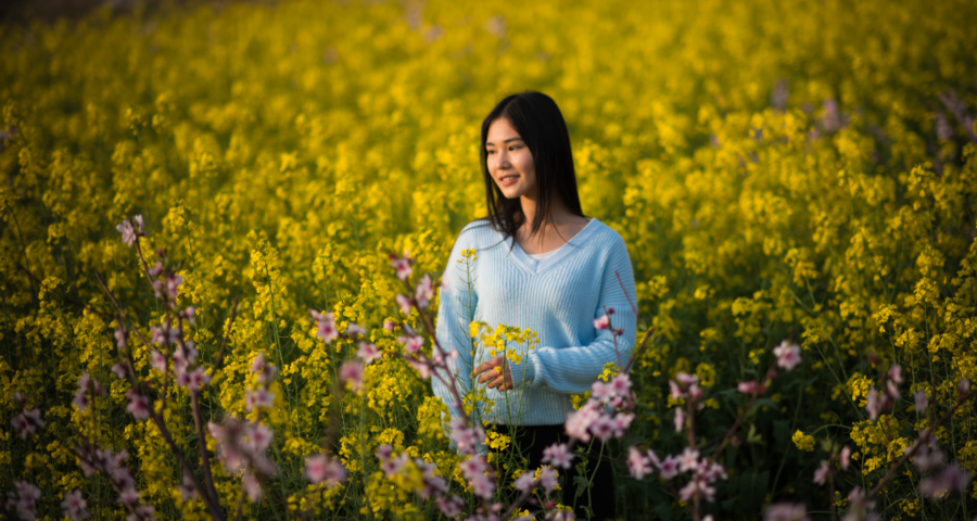 【油菜花美人像摄影图片】人像摄影_太平洋电脑网摄影