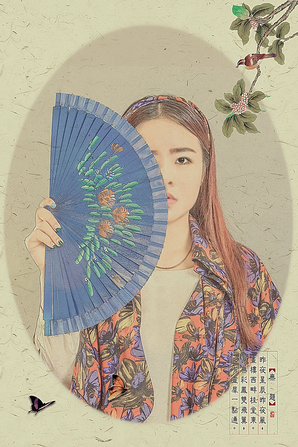 人像作品:唯美工笔画风格