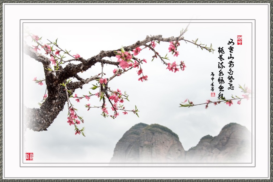 画中桃花