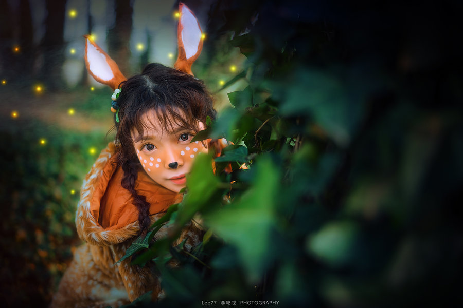 【《麋鹿の童话森林》摄影图片】人像摄影_太平洋电脑网摄影部落