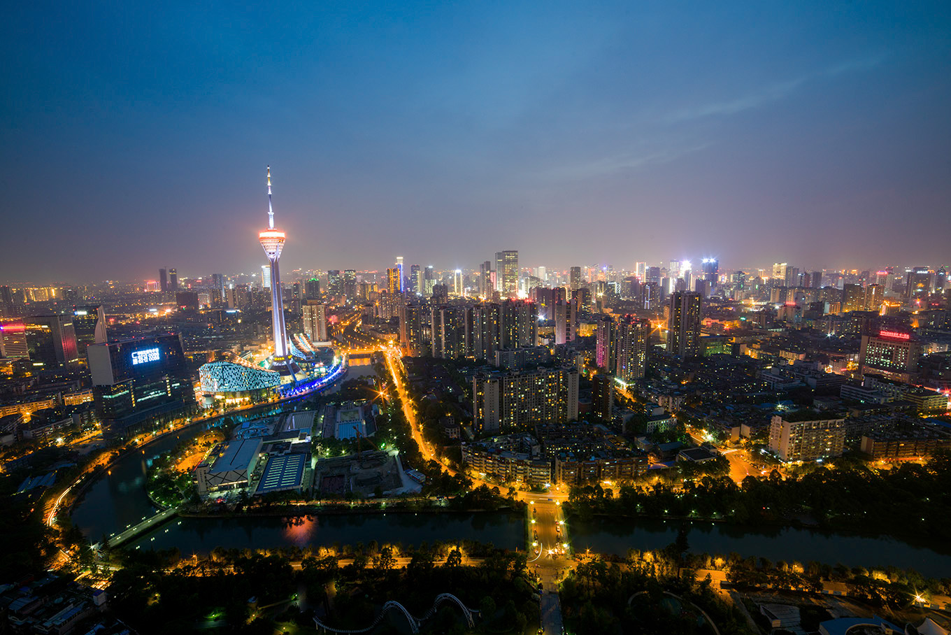 成都的夜景