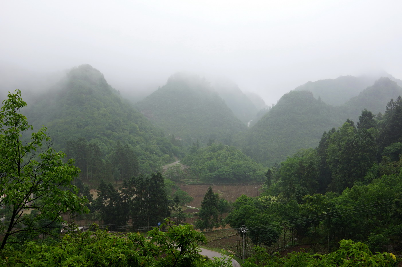 【大山深处 烟雨迷蒙摄影图片】云南罗平风光摄影_玉