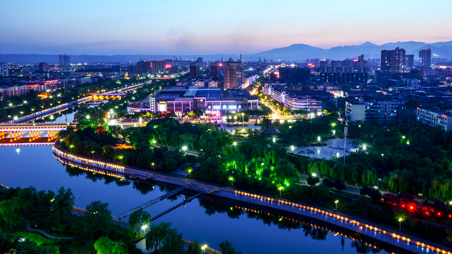 济源市夜景图片