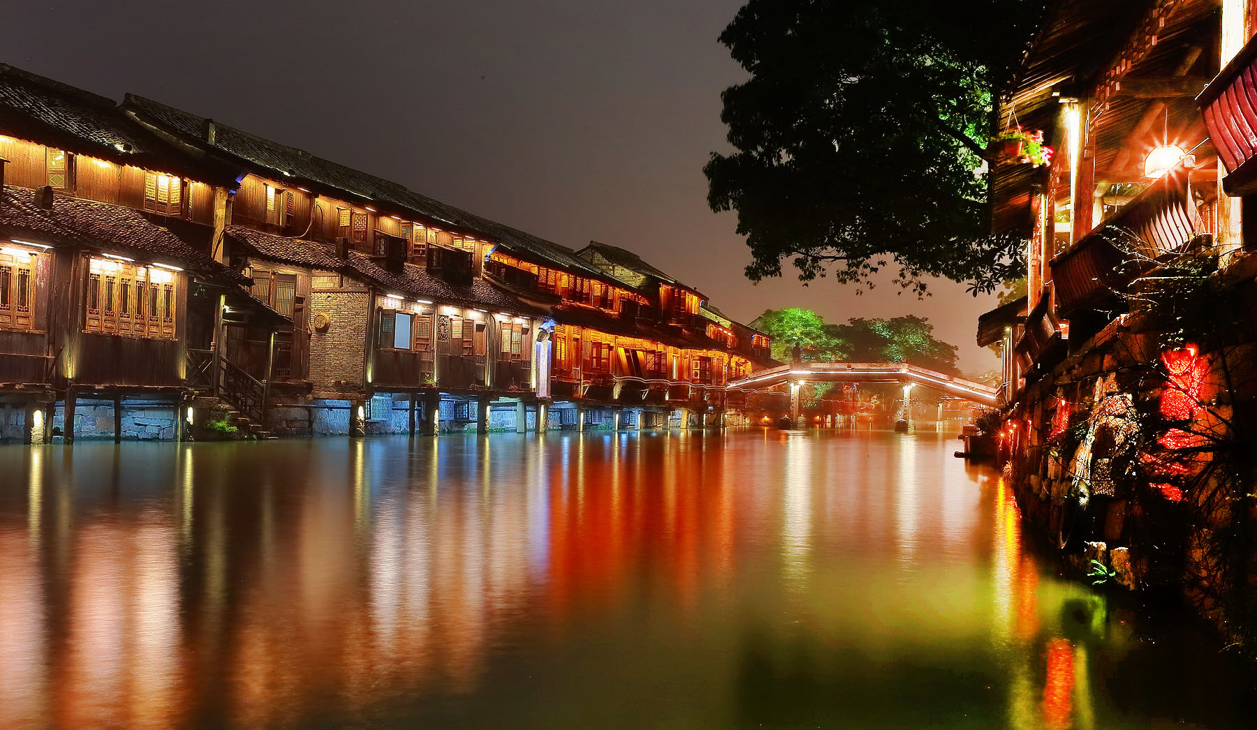 浙江 乌镇 西栅夜色