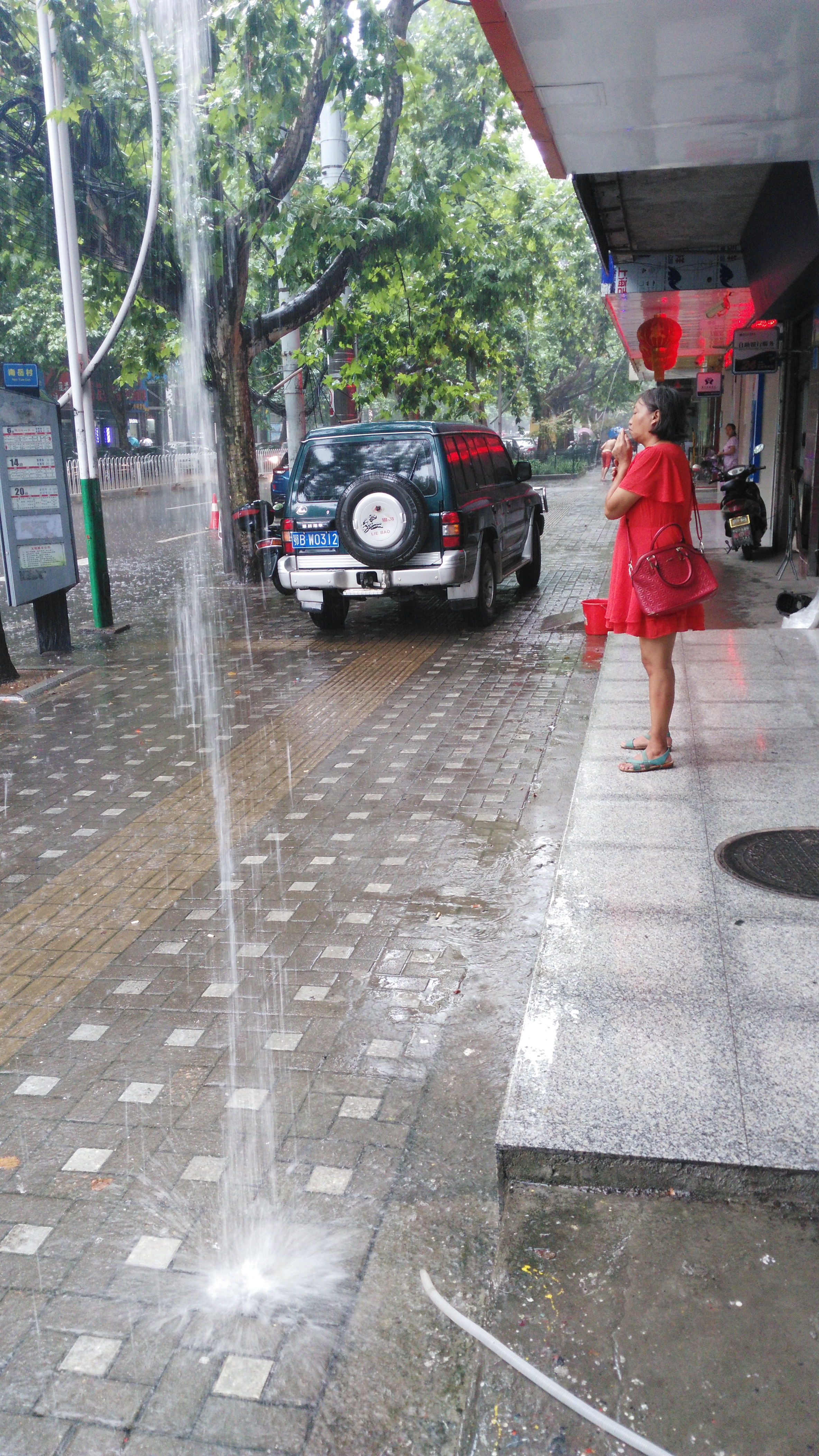 暴雨即景