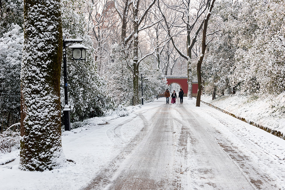 【灵谷寺--金陵雪景摄影图片】风光摄影_阳光心情_网