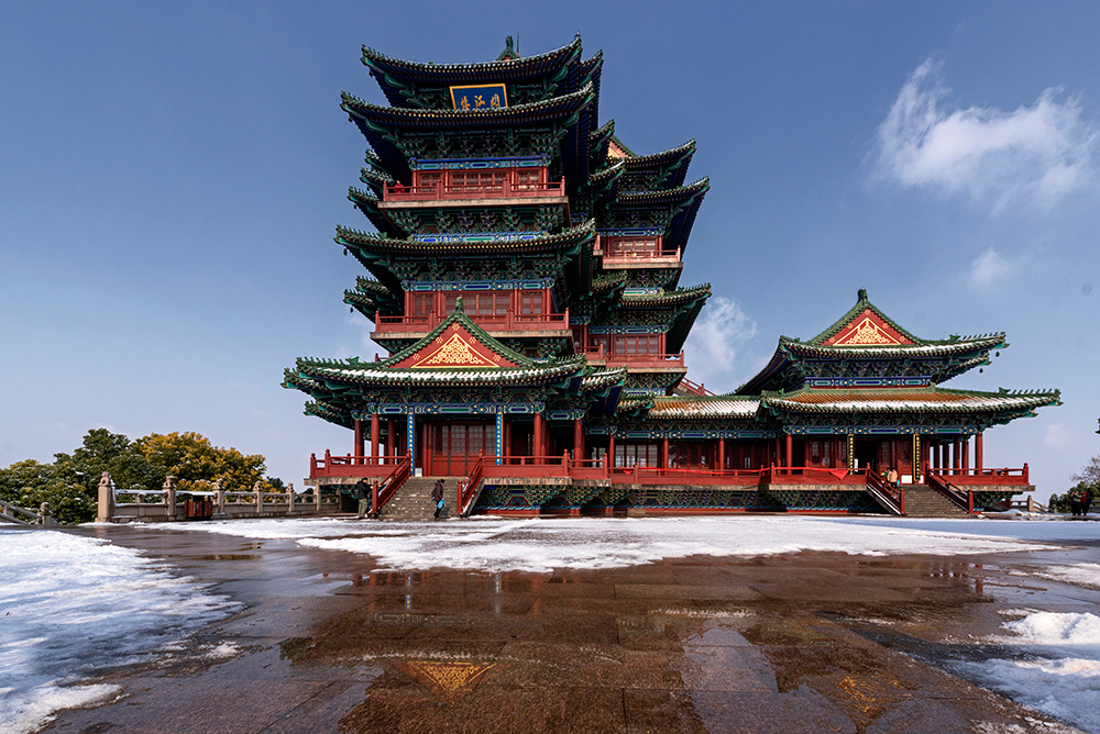 阅江楼--金陵雪景