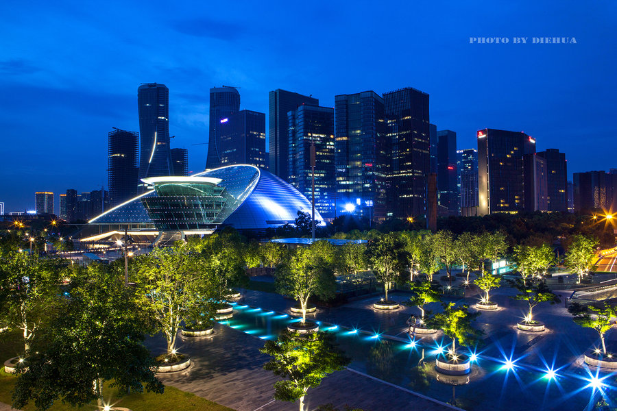【最忆是杭州---城市阳台夜景摄影图片】杭州西
