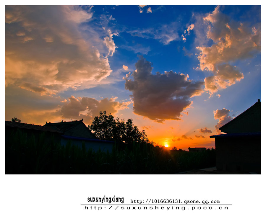 雨后夕阳