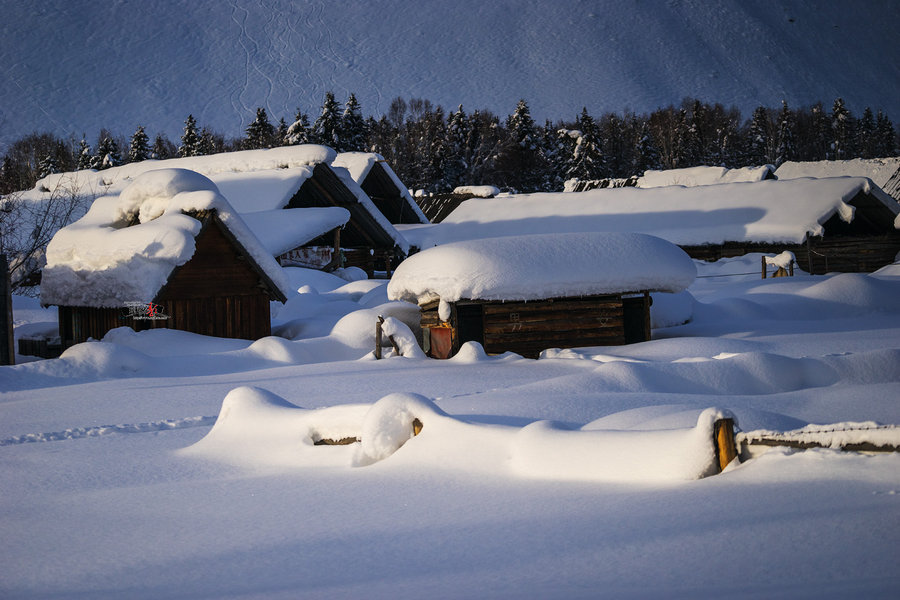 新疆雪景