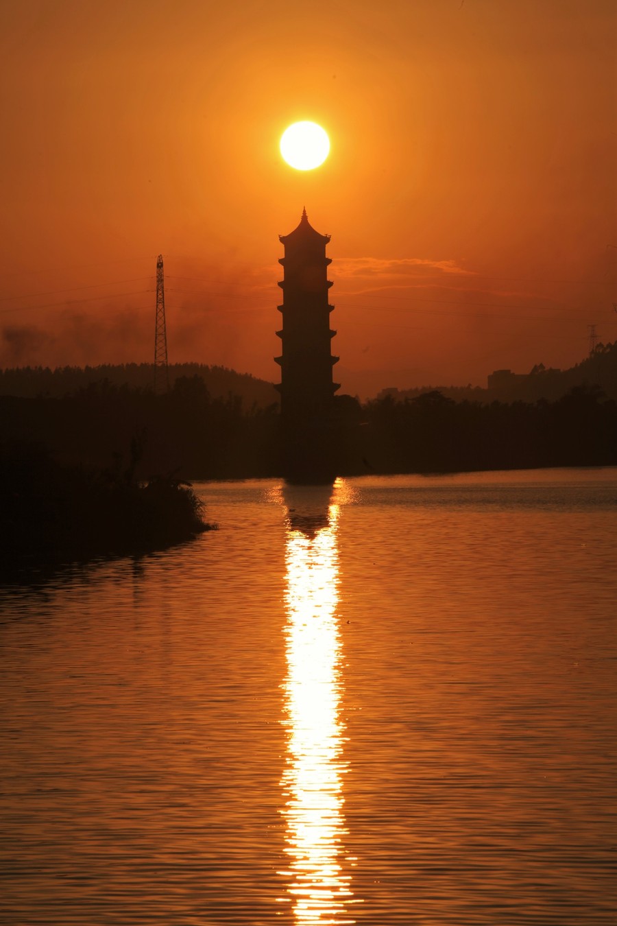 夕阳美