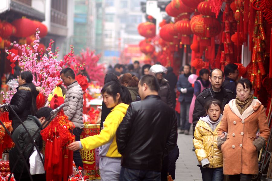 【城隍庙里红红的年味摄影图片】纪实摄影_太平洋电脑