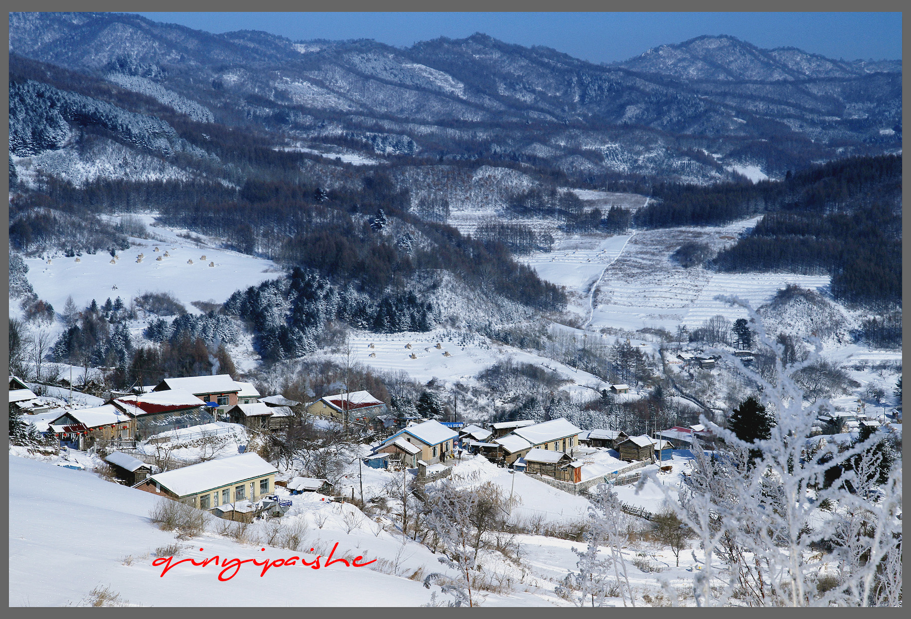 【雪村景色摄影图片】风光摄影_gsq琴怡080808_太平洋