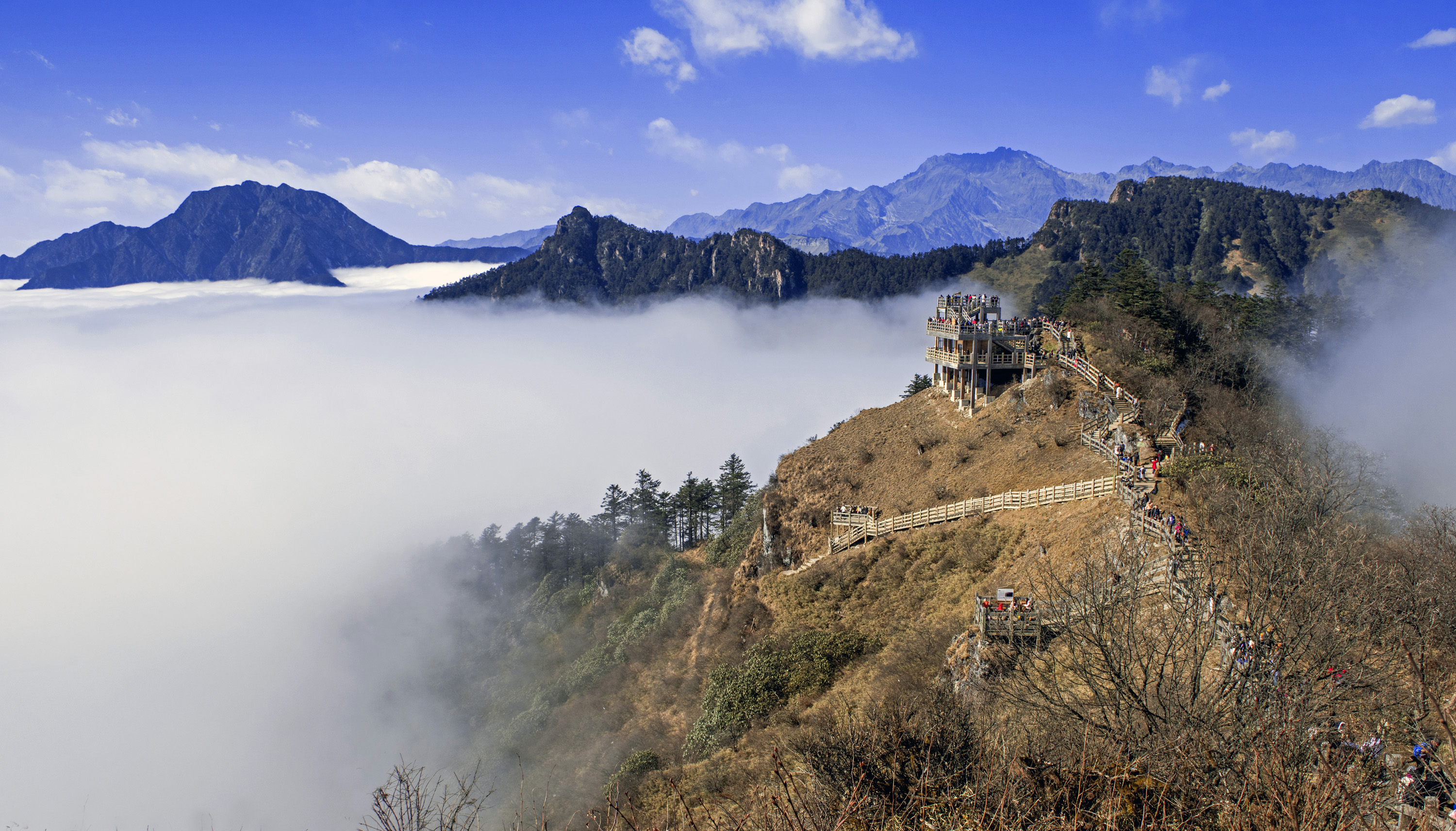 西岭雪山云海