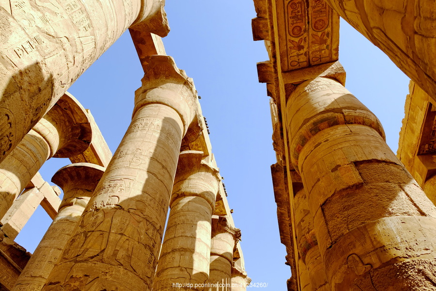 【卡尔奈克神庙群--古埃及文明遗址摄影图片】