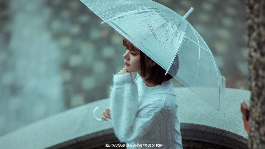 【《下雨天》摄影图片】人像摄影_太平洋电脑网摄影