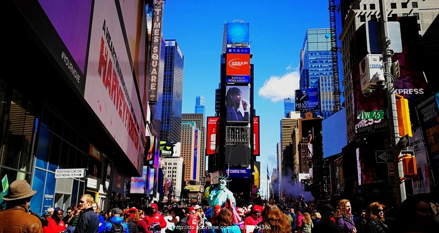 【手机拍纽约时代广场摄影图片】风光旅游摄影