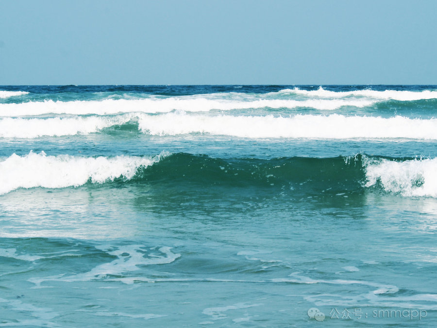 海风吹海浪涌