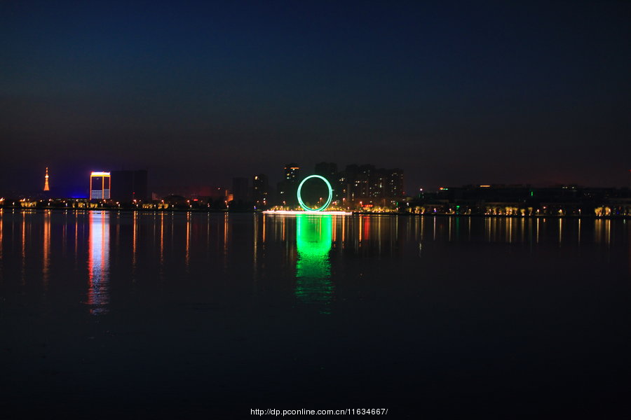 【荣成樱花湖体育公园夜景摄影图片】风光摄影