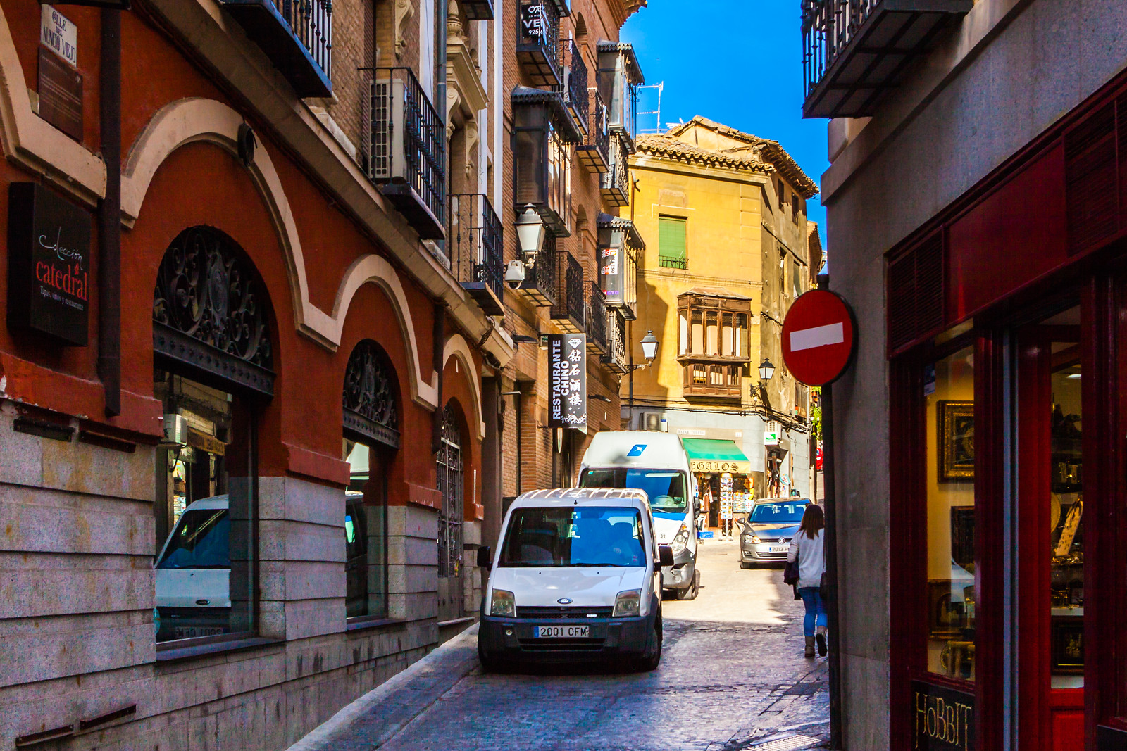 西班牙小镇的街景