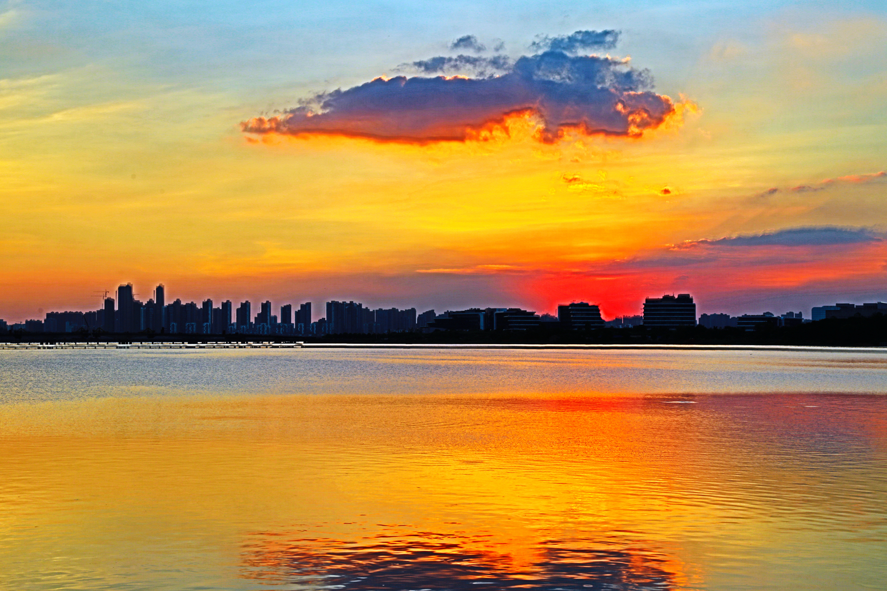 七夕有约夕阳美