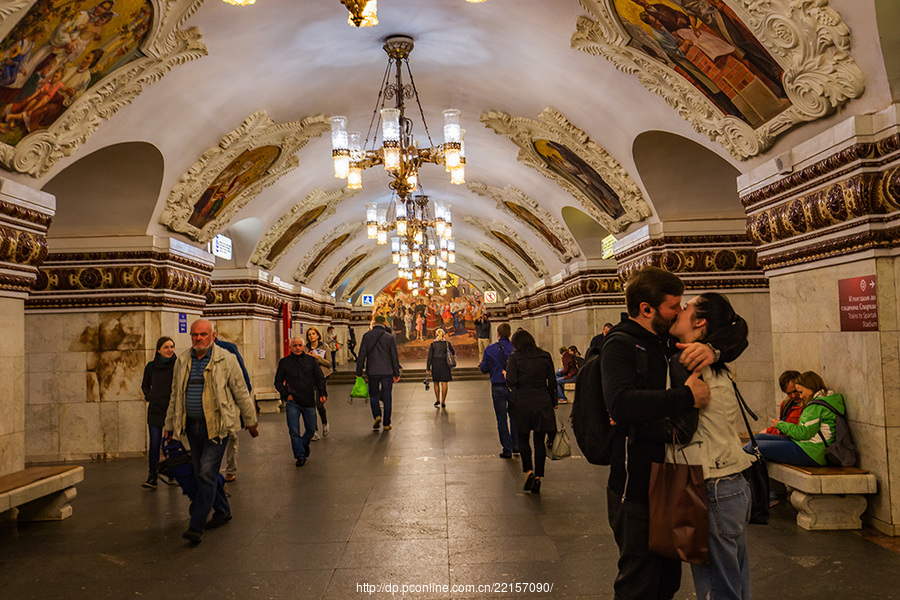 俄罗斯旅游随拍-莫斯科地铁站