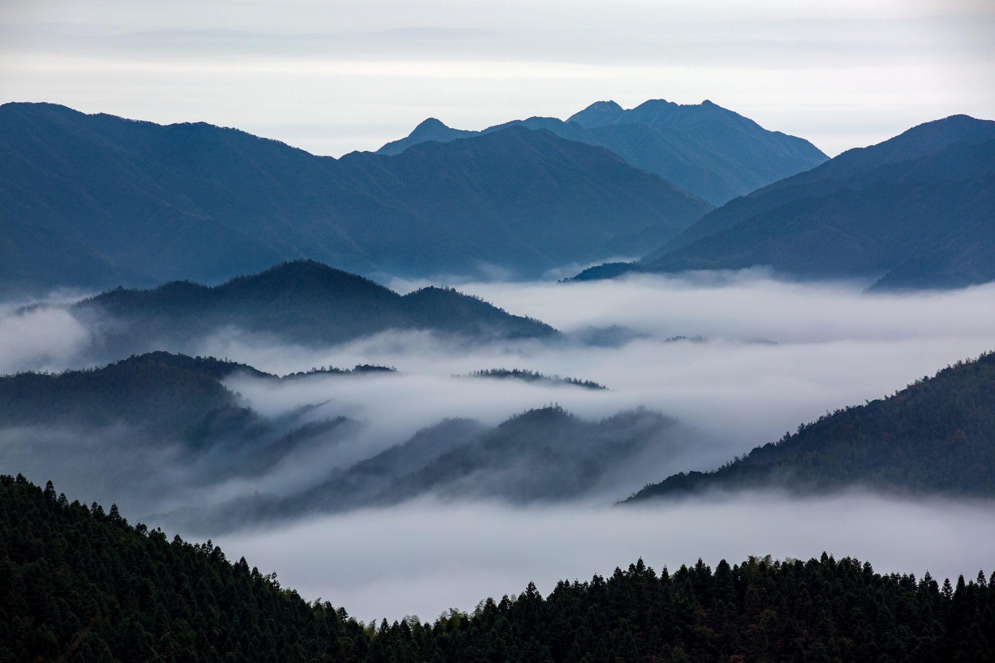 云腾雾绕阳明山