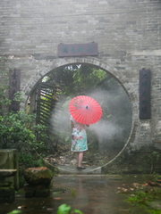 雨中龙津桥