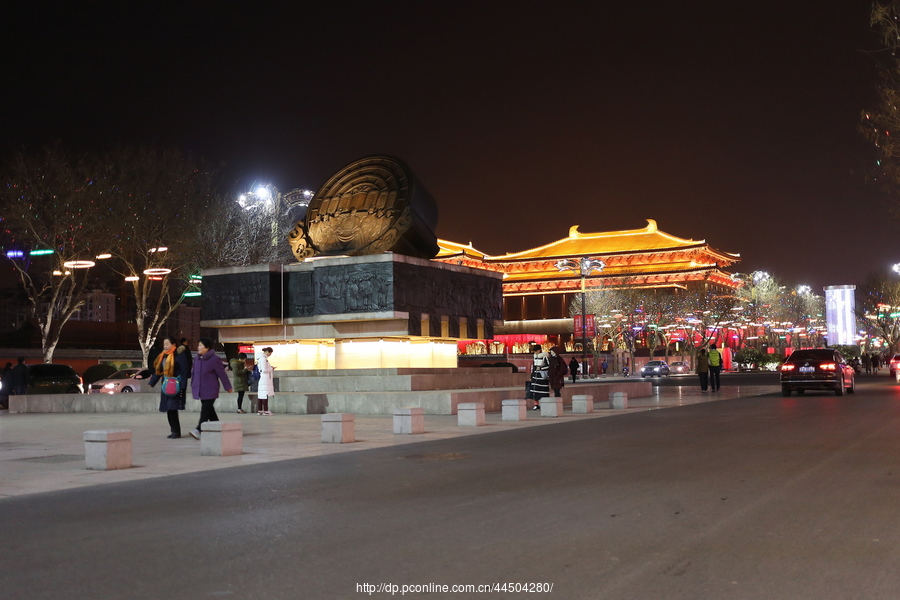 【大唐不夜城的夜景摄影图片】风光摄影_太平洋电脑网