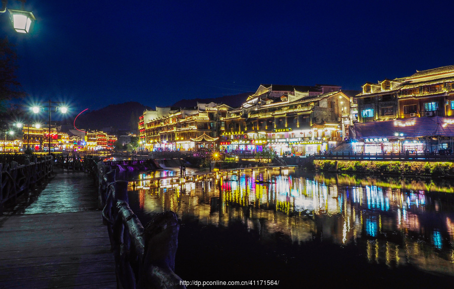 湘西凤凰古城夜色