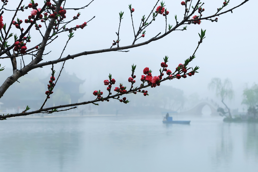 烟雨濛濛瘦西湖