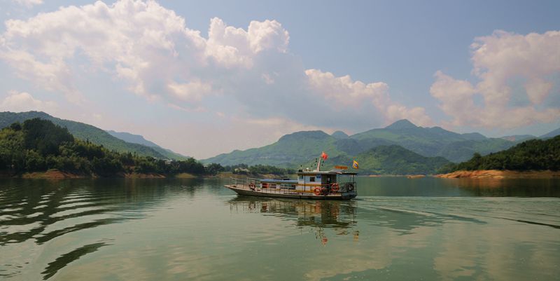 深山湖泊:山仔水库