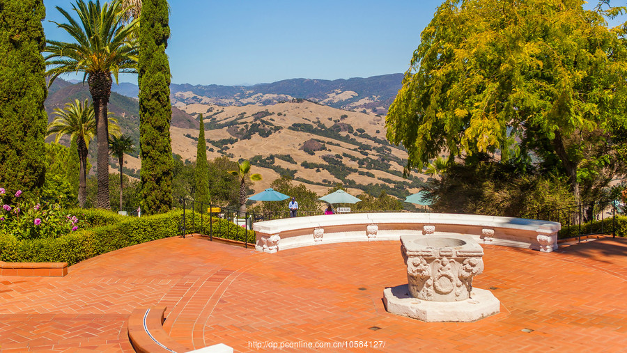 加州赫斯特城堡(hearst castle 居高临下的大花园