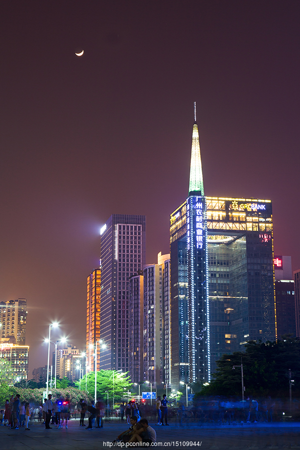 【广州花城广场夜景摄影图片】风光摄影_春石_太平洋