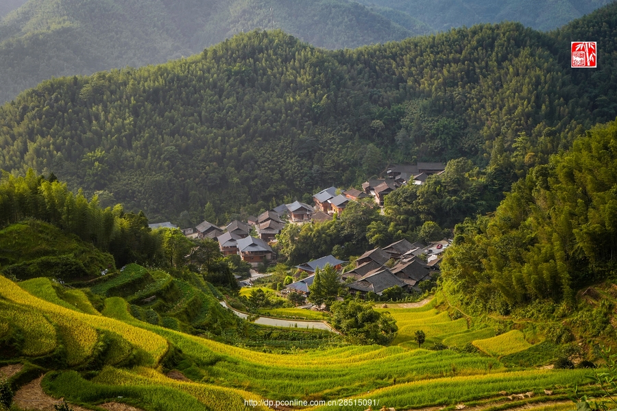 桂林风光灵川新寨村