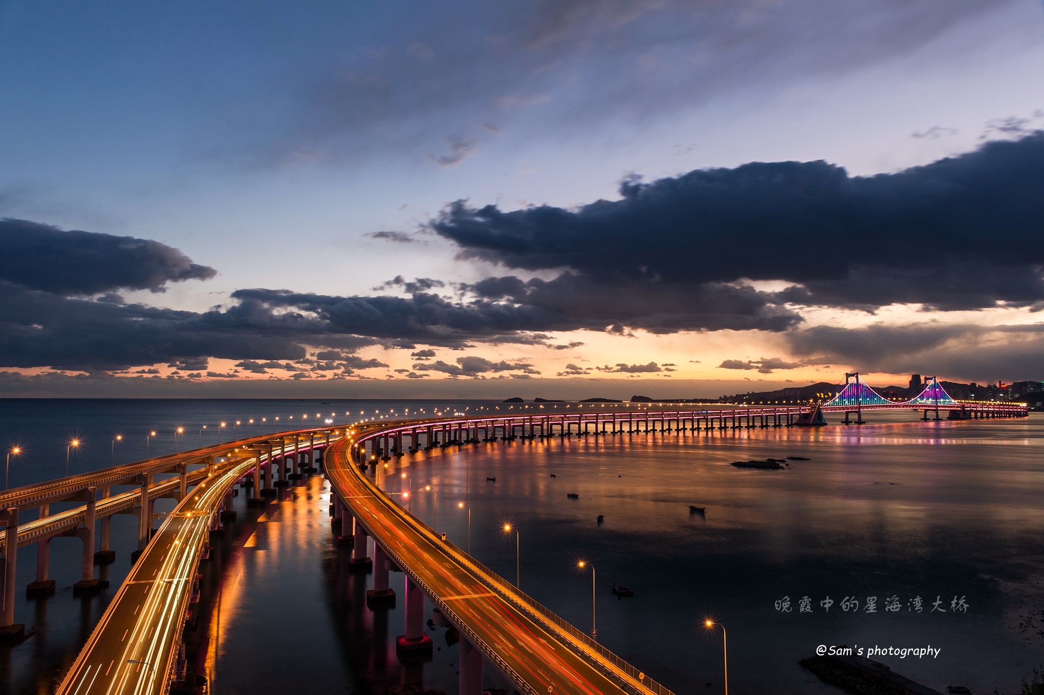 大连星海跨海大桥|摄影|风光|明贺 - 原创作品 - 站酷 (ZCOOL)