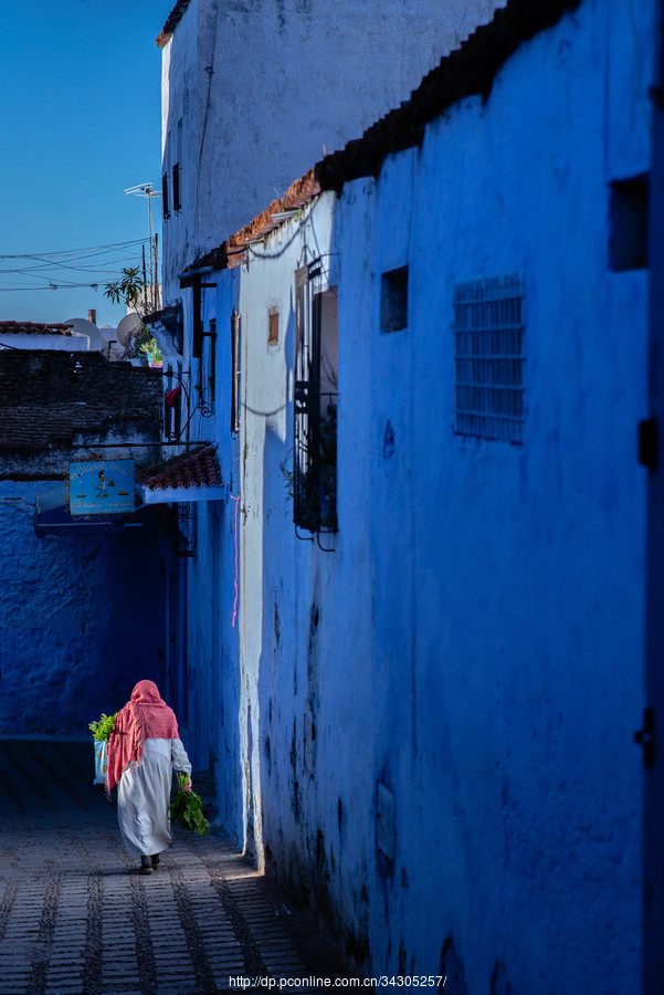 【舍夫沙万--摩洛哥的蓝白梦幻小镇摄影图片】