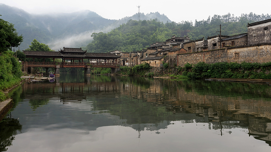 细雨诗韵古朴灵秀景德镇4瑶里古镇电影闪闪的红星拍摄地