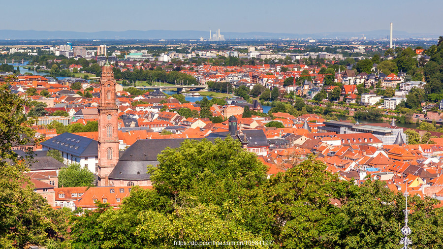 德国曼海姆(mannheim,俯瞰全城