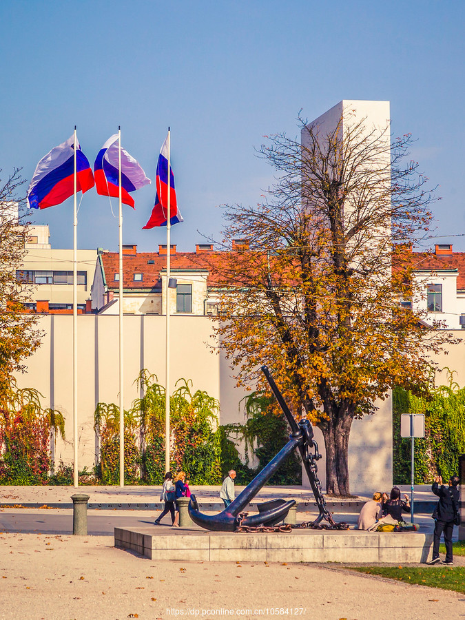 斯洛文尼亚首都卢布尔雅那(Ljubljana)，小街文化