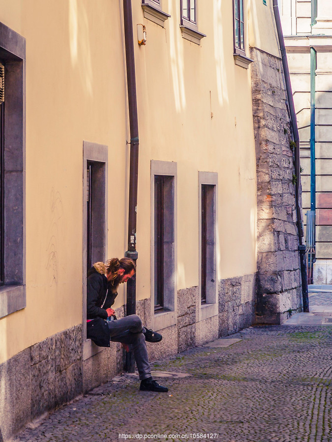 斯洛文尼亚首都卢布尔雅那(Ljubljana)，小街文化