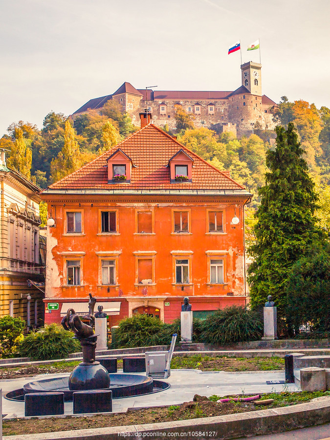 斯洛文尼亚首都卢布尔雅那(Ljubljana)，小街文化