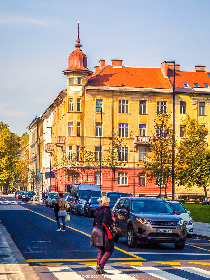 斯洛文尼亚首都卢布尔雅那(Ljubljana)，小街文化