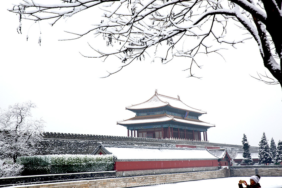 雪中拍故宫之一