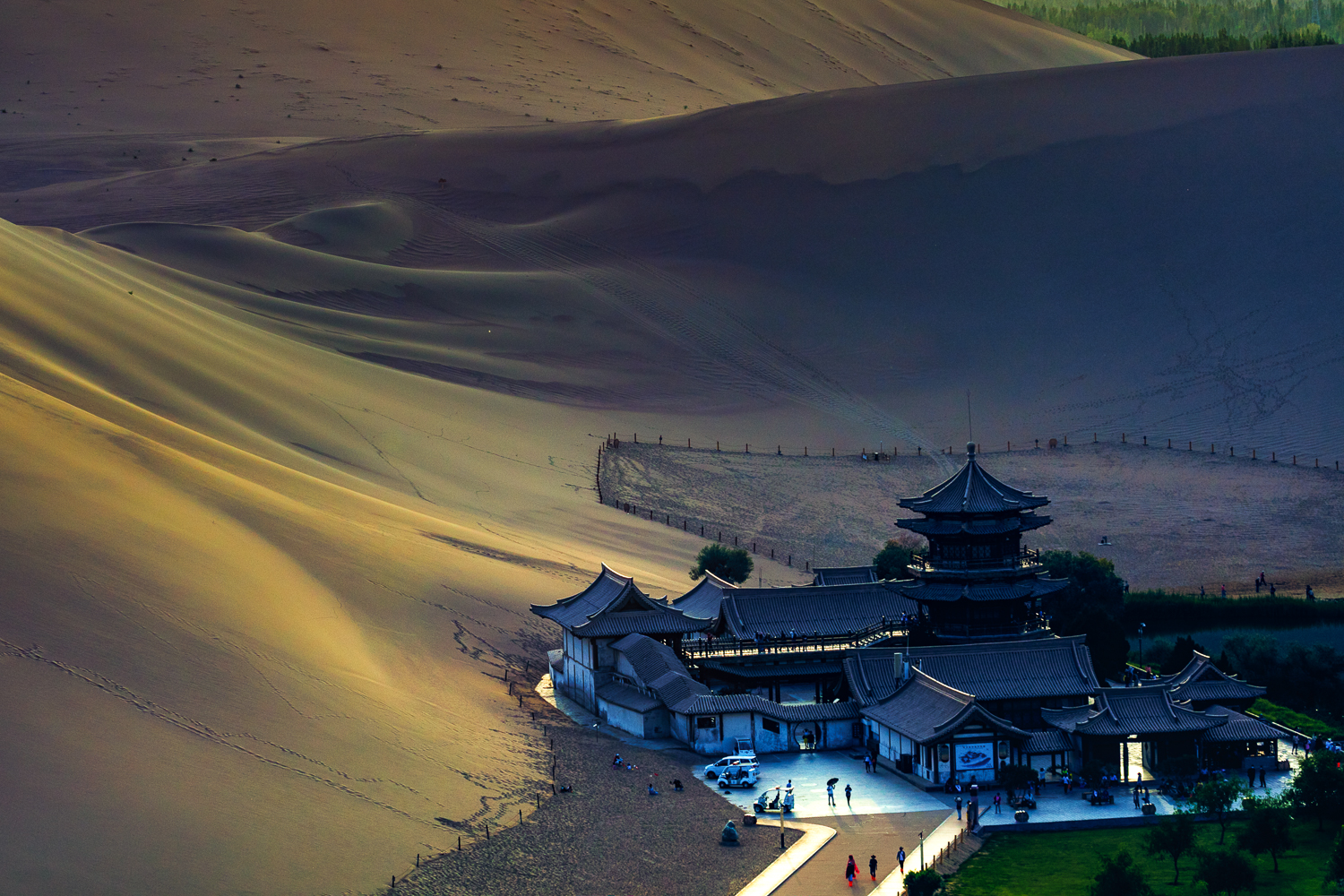 【日落月牙泉摄影图片】风光摄影_太平洋电脑网摄影部落