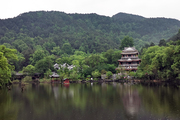 烟雨桂林逍遥湖