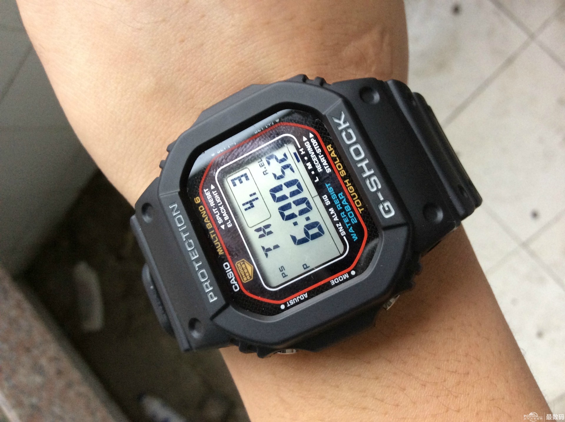 处女淘—红圈casio gwm5610-1 六局太阳能电波表