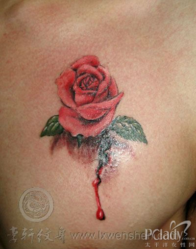 玫瑰花纹身20100123032442160-女性时尚纹身
