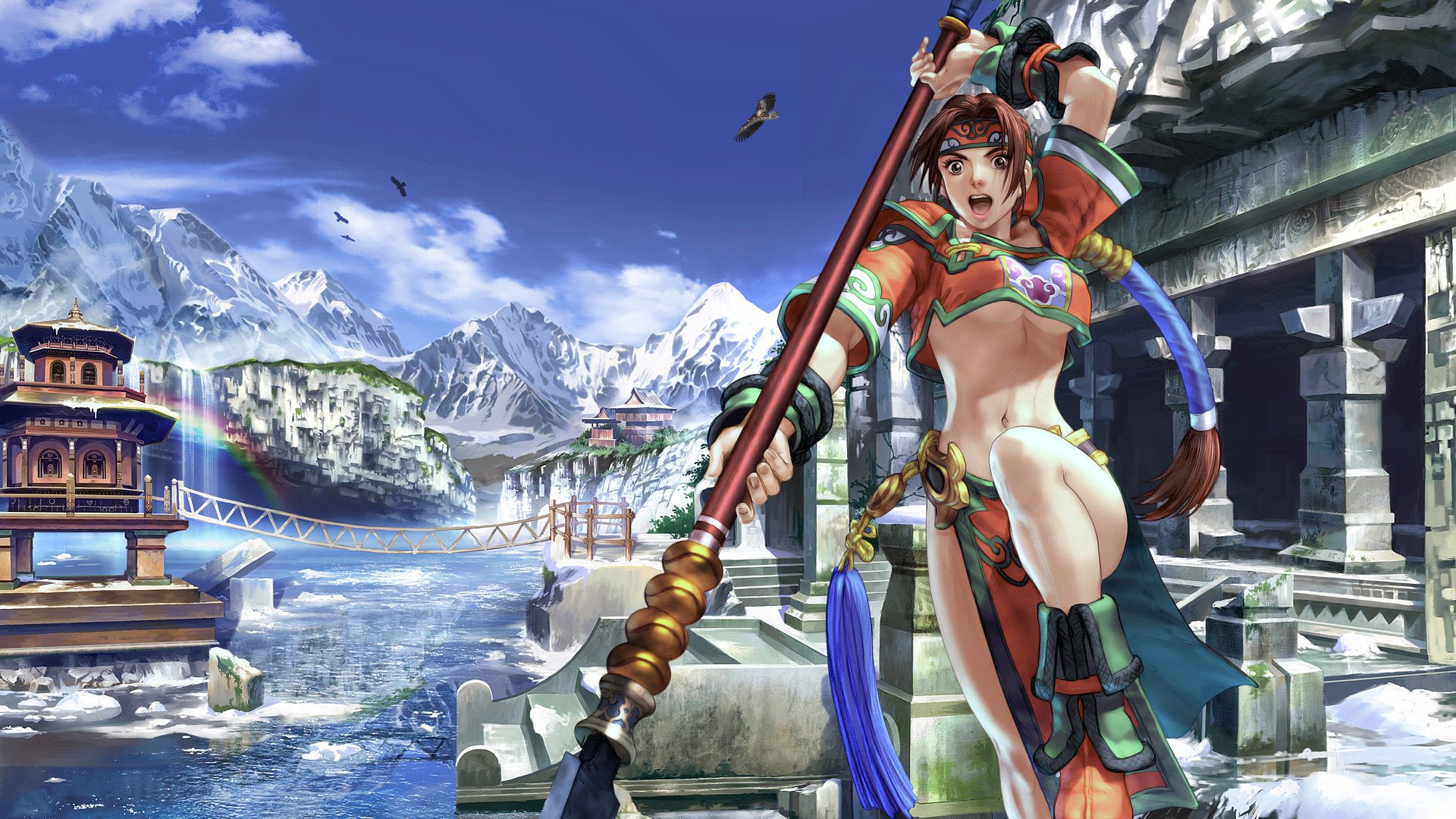 和游戏有关更与美女有关——高清游戏美女壁纸1920x1080[80p]杀猫